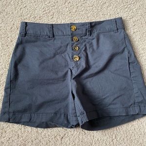 Charcoal grey High wasted shorts.